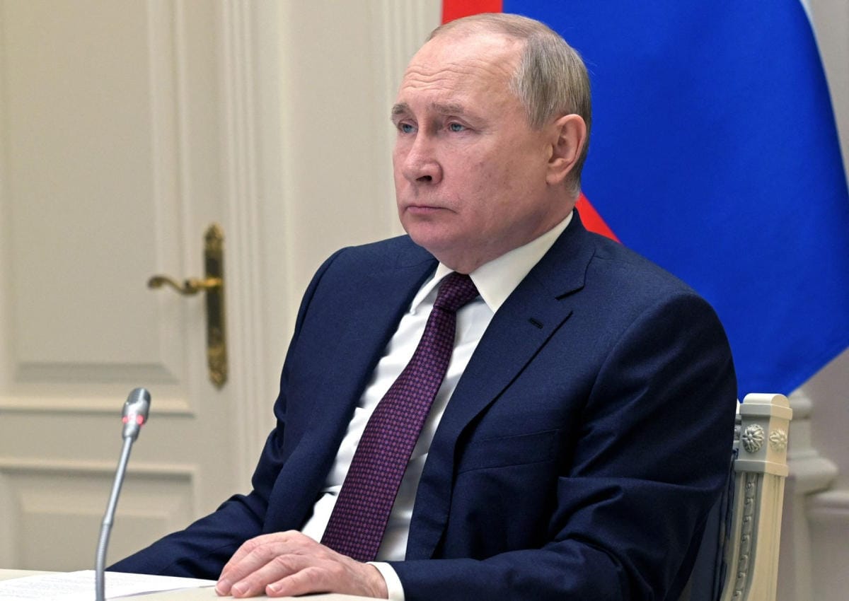 Putin keskusteli tänään puhelimitse Ukrainan tilanteesta Ranskan presidentin Emmanuel Macronin kanssa. LEHTIKUVA/AFP