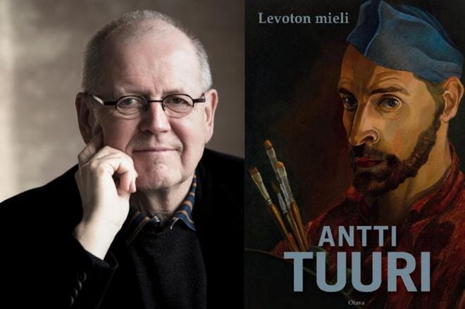 Antti Tuurin taiteilijaromaani Levoton mieli ilmestyy syyskuussa. Romaani pohjaa Arvid Bromsin elämään. Taiteilija maalasi muun muassa Seinäjoen Maakuntatalon seinämaalauksen Lakeuden kansan vaellus. KUVAT: OTAVA