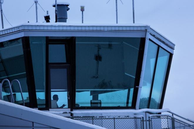 Lennonjohtaja joutui totisen paikan eteen Kokkola-Pietarsaaren lentoasemalla viime vuoden maaliskuussa. KUVA: ULLA NIKULA