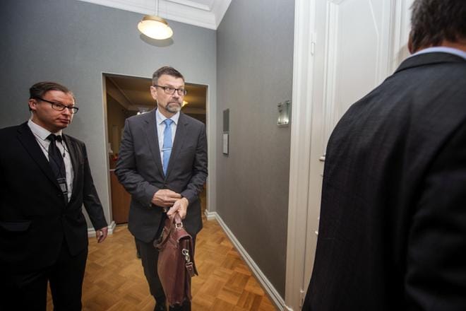 Valtakunnansyyttäjä Matti Nissinen tuomittiin Korkeimmassa oikeudessa virkavelvollisuuden rikkomisesta. KUVA: Kimmo Penttinen