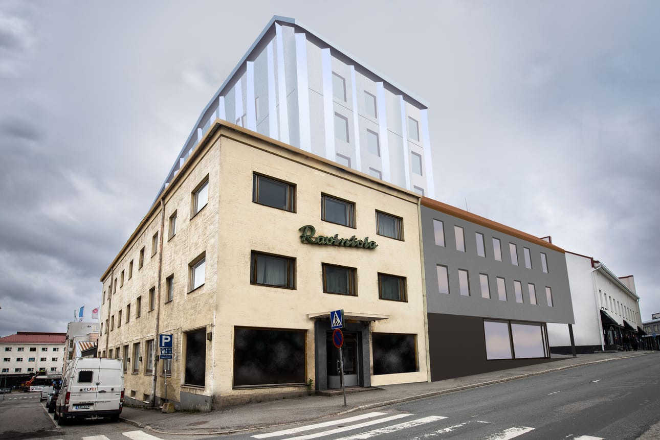 Asemakaavan muutoksen jälkeen Kauppayhtiön sisäpihalle voitaisiin rakentaa kahdeksankerroksinen hotelli. Suojellut rakennukset säilytettäisiin.