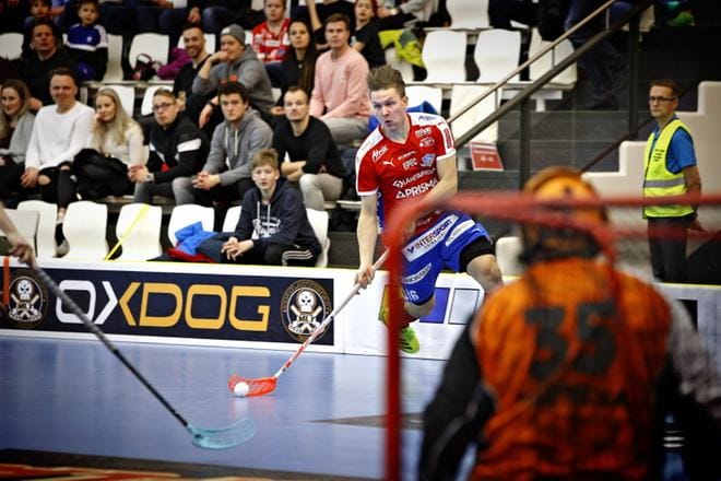Tommi Hakala iski SPV:lle kaksi maalia Tampereella. Kuvassa Hakala edellisessä kotiottelussa Classicia vastaan. Kuva Tomi Kosonen