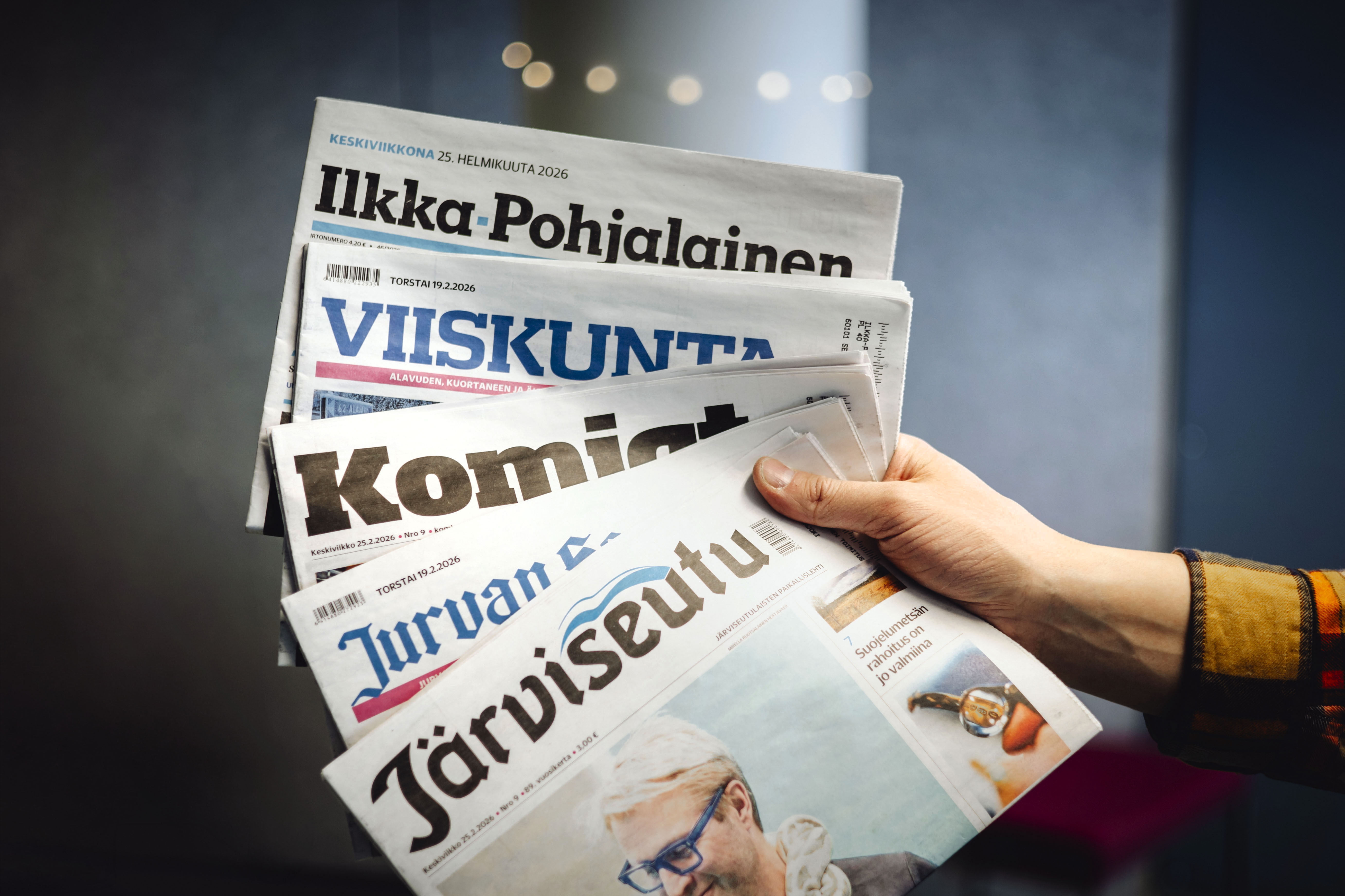 Komiat-lehden ja viiden muun pohjalaismedian jakelija vaihtuu – Ei vaikutusta asiakkaille