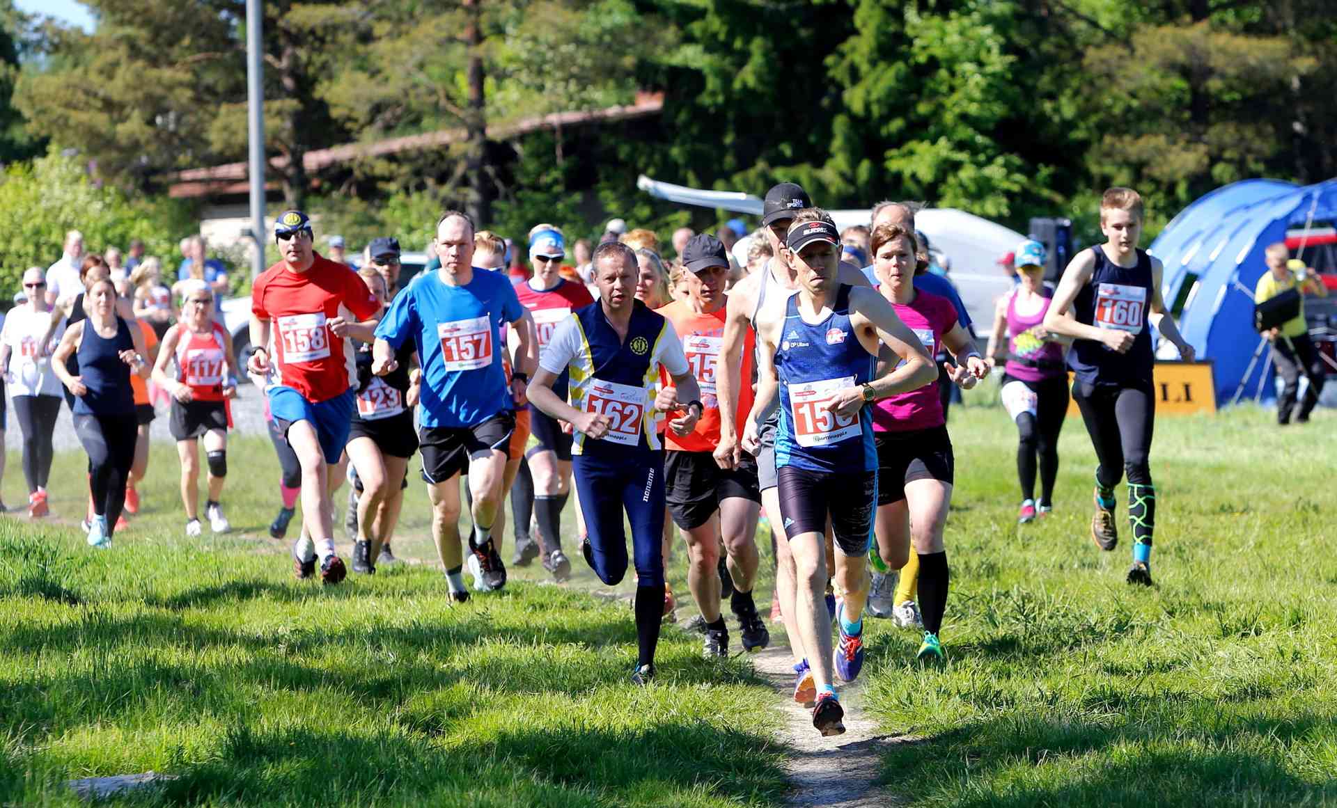 Marko Palohuhta (156) oli miesten kympin nopein.