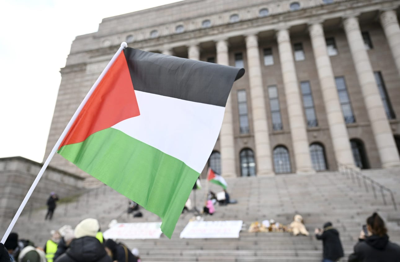 Myönteisimmin Palestiinan tunnustamiseen suhtautuvat vihreiden Atte Harjanne ja vasemmistoliiton Jussi Saramo, joiden mielestä asiassa pitäisi toimia nyt, kertoo Uutissuomalainen. LEHTIKUVA / Vesa Moilanen