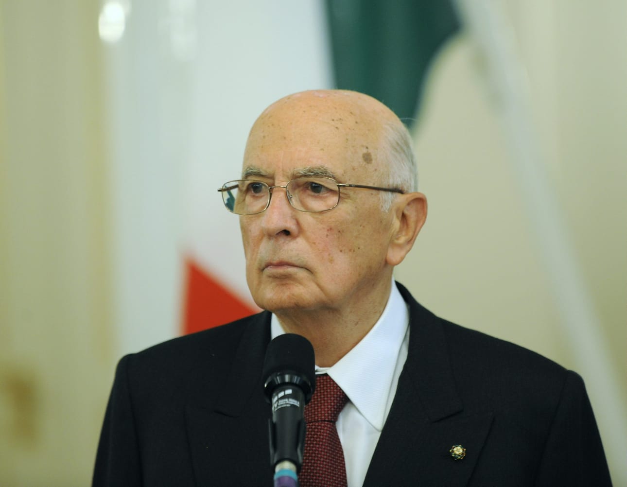 Napolitano valittiin presidentiksi ensimmäisen kerran vuonna 2006. Napolitano kuvattiin hänen vieraillessaan Suomessa syyskuussa 2008. LEHTIKUVA / MATTI BJÖRKMAN
