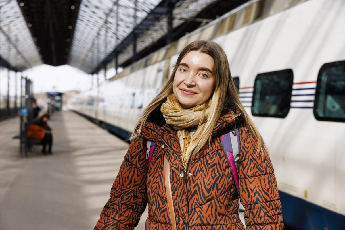 Jekaterina matkusti Allegrolla Helsinkiin ja aikoi jatkaa matkaansa Sveitsiin ystävättärensä luokse. LEHTIKUVA / Seppo Samuli