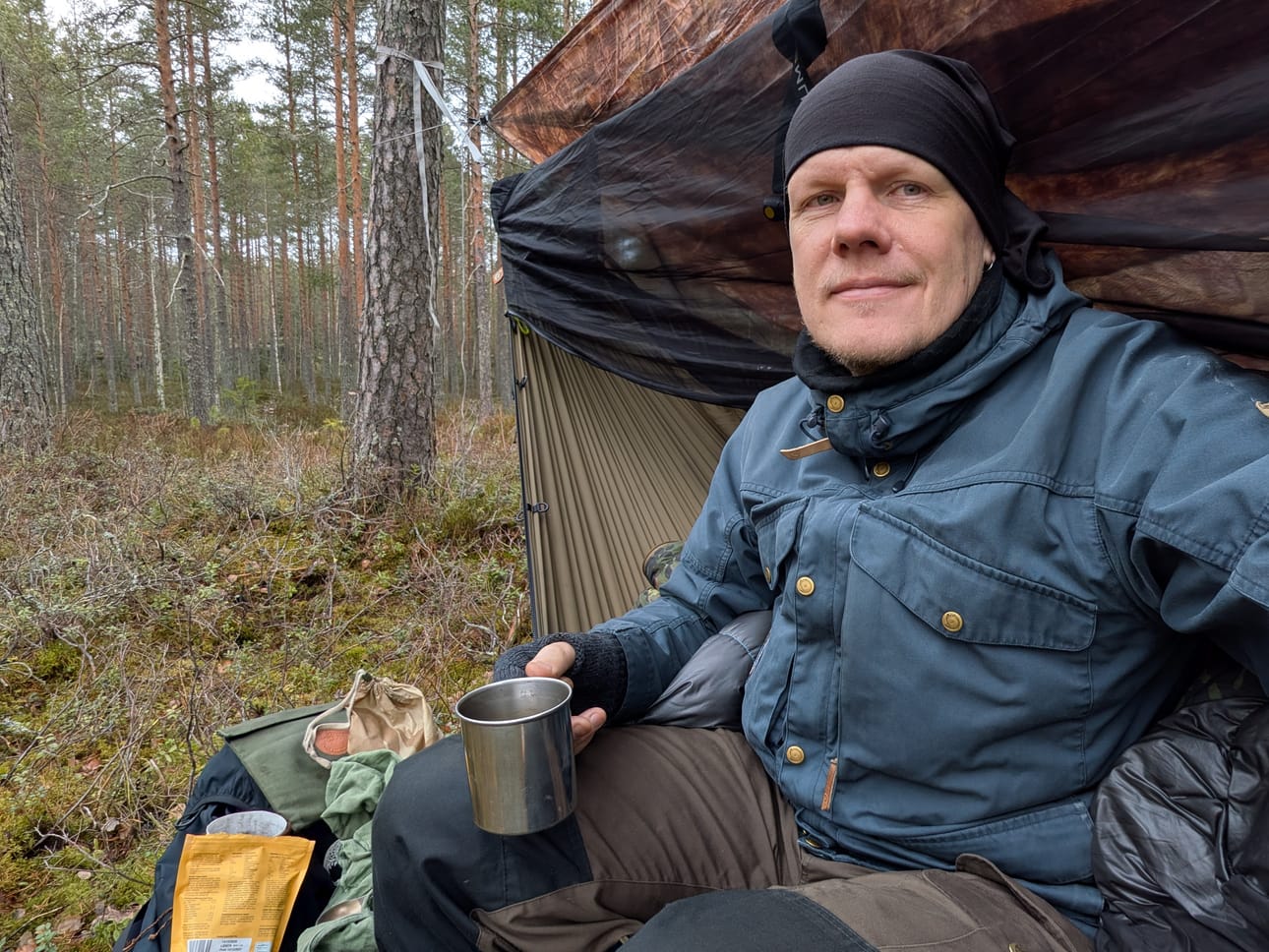 Leiniö nautti yhtä lailla kulkemisesta erämaassa kuin hänelle tutussa Pirkanmaan luonnossa.