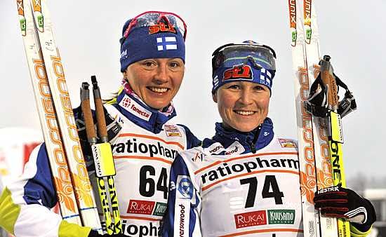 Virpi Kuitunen ja Aino-Kaisa Saarinen pitävät hallussaan Tour de Skin kärkipaikkoja.