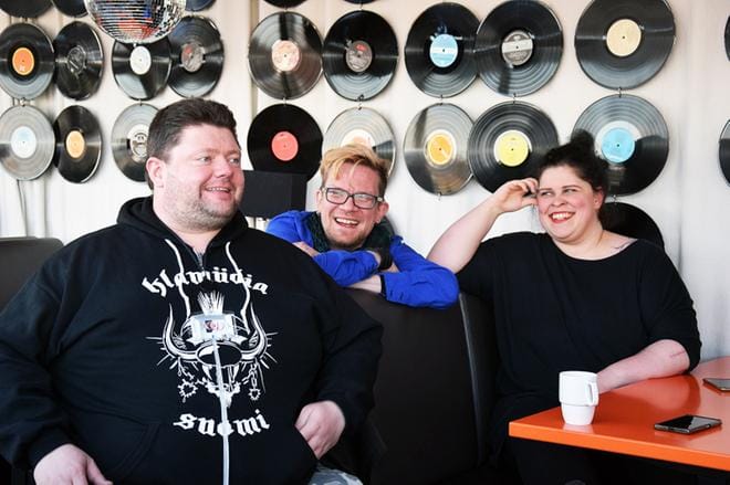 Matti Vahtera, Marko Perälä ja Hanna Parviainen odottavat vuoden parasta keikkailtaa. Tänä vuonna jamit järjestetään Rewell Centerin tapahtumatorilla. KUVA: RAIJA KOIVISTO
