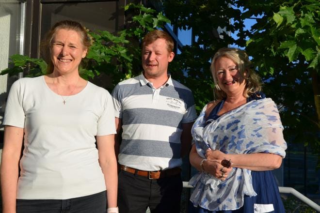 Hanna-Liisa Malmi, Lasse Ruotsala ja Sirpa Lammi muodostavat jatkossa kristillisdemokraattien Kauhavan valtuustoryhmän. KUVA: OUTI RANTALA