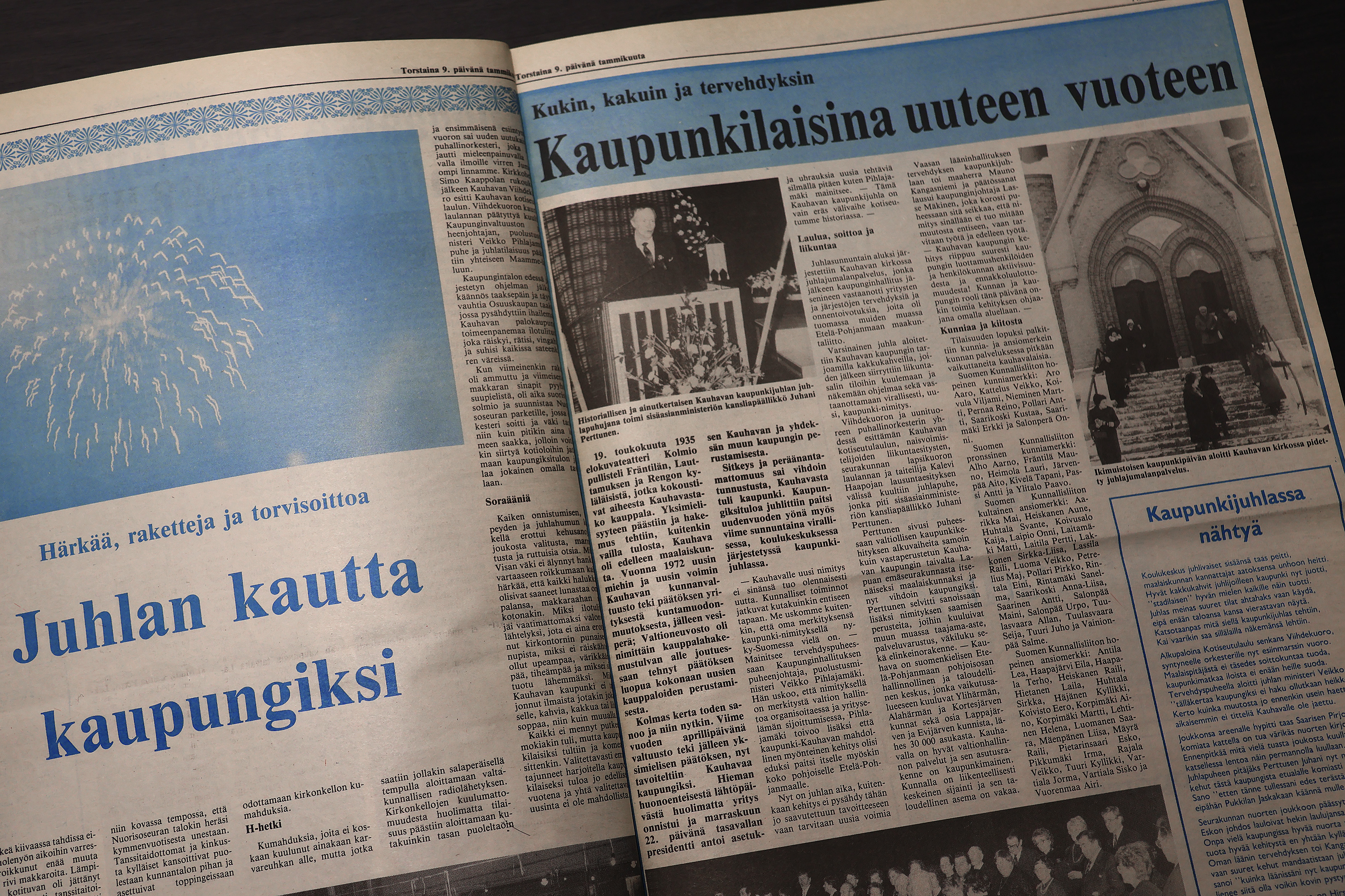 Eilinen päivä: Kaupunkilaisina uuteen vuoteen