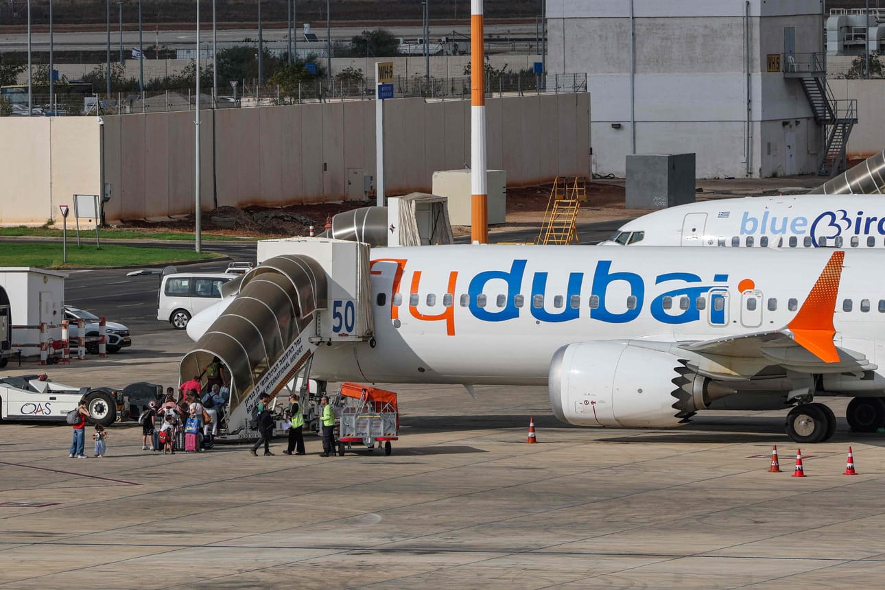 Flydubain kone oli matkalla Israeliin. Kuvan kone ei ollity juttuun.