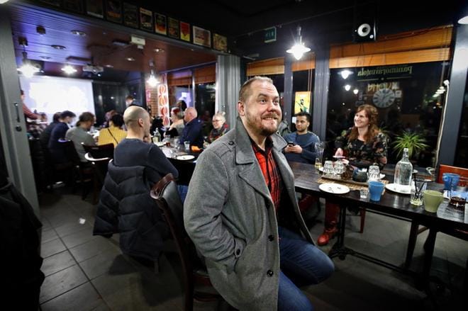 Vihreiden valvojaisia vietettiin sunnuntaina Mallaskoskella. Kurikkalainen Mikko Jokipii on toinen Kurikan kahdesta uudesta vihreästä valtuutetusta. Kuva Tomi Kosonen