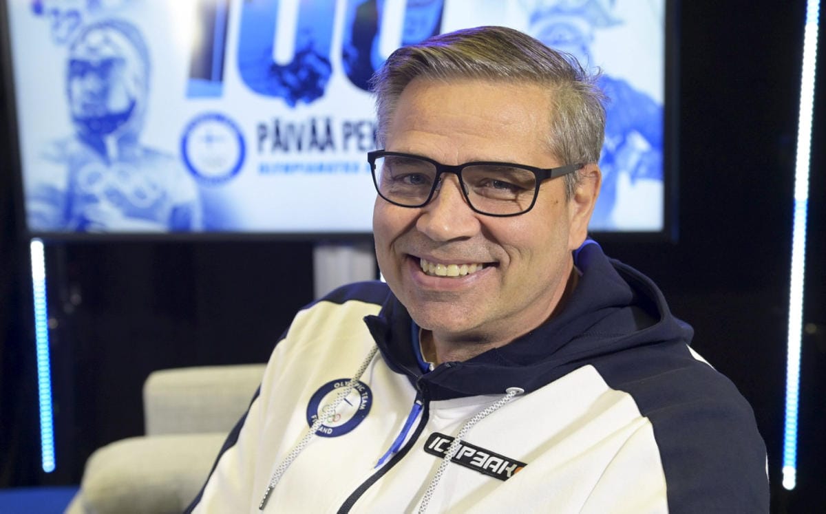 Suomi kisaa Pekingissä 95 urheilijan voimin yhdeksässä lajissa. Kuvassa Olympiakomitean Huippu-urheiluyksikön johtaja Mika Lehtimäki. LEHTIKUVA / Vesa Moilanen