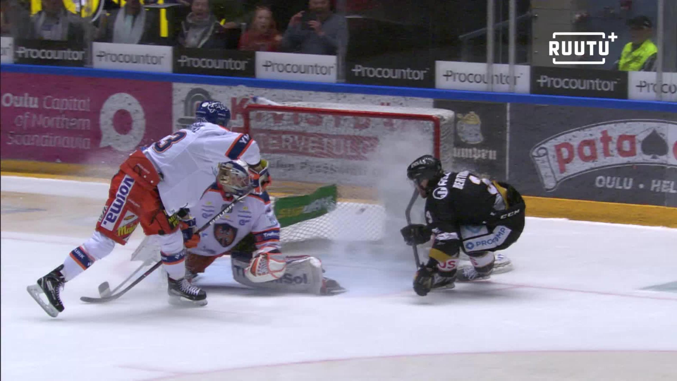 Kärpät iski kriittisellä hetkellä: Junttila-Bertrand -duo toimi upeasti