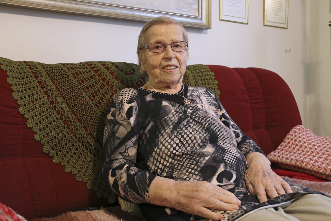 Hilja Mällinen täyttää pyöreät sata vuotta 27.8. Ransilalaislähtöinen Hilja asuu nykyisin Limingan Jussilassa.