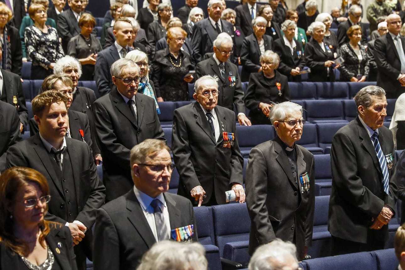 Kansallinen veteraanipäivän juhla Lappia-talolla.