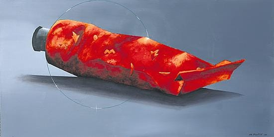 Eeva-Maija Penttilä: Omissa ympyröissä, akryyli, 2006.