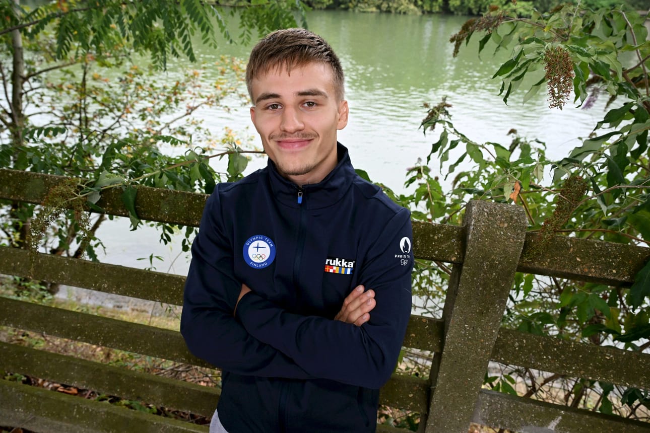 "Kisa-aamuna lähtee pyörä käyntiin ja katse kääntyy kohti matsia", sanoo judoka Luukas Saha. LEHTIKUVA / HEIKKI SAUKKOMAA