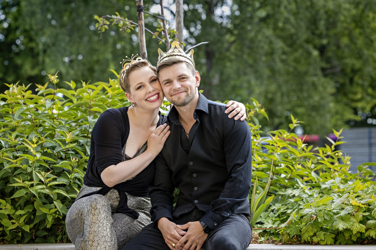 Heta Halonen ja Keijo Hietikko kertovat suunnittelevansa yhteisiä lavatanssikeikkoja.