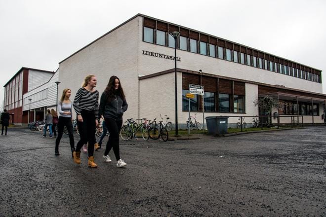 Yhteiskoulun vanhan liikuntasalin peruskorjaus alkaa keväällä. 150 vuotta täyttäväå Kauhajoki huomio talousarviossaan nuoria aikaisempaa enemmän. KUVA: JORMA HAVULA