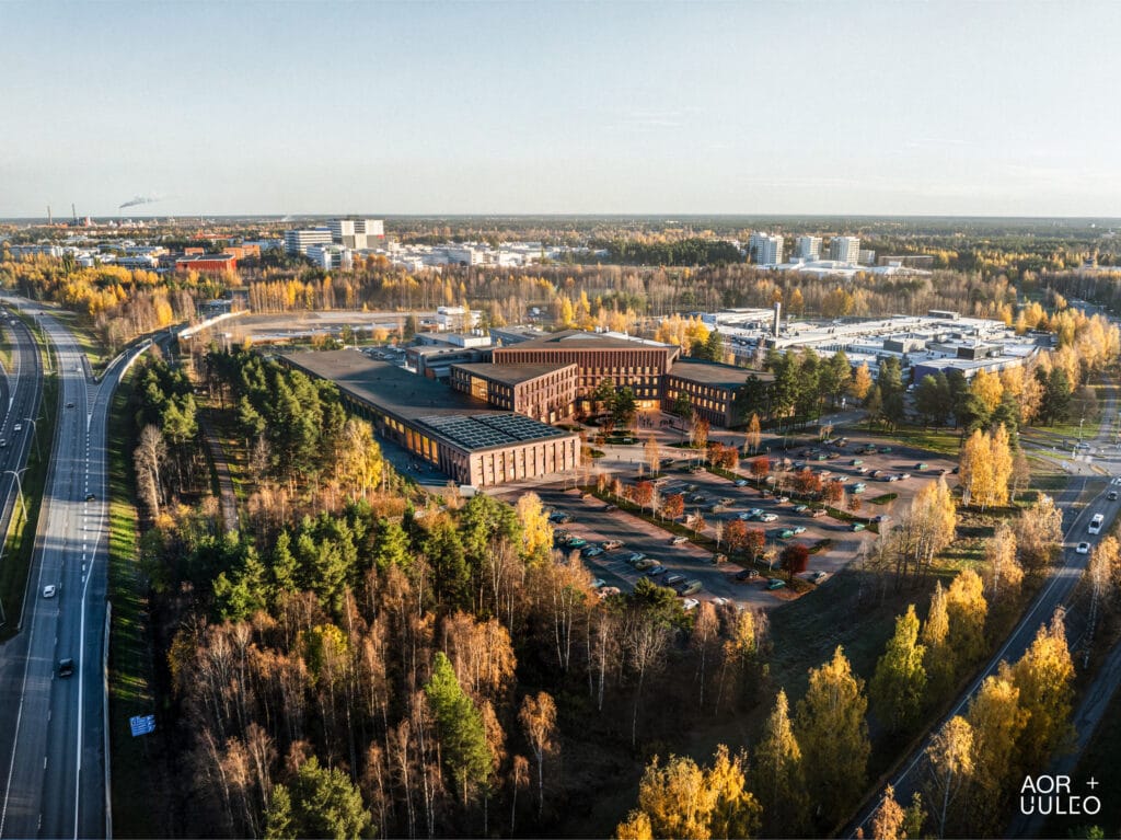 Havainnekuva tulevasta Kaukovainion kampusalueesta.
