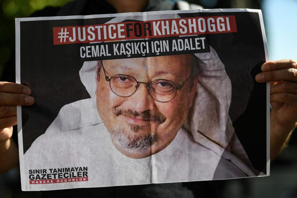 Toimittaja Jamal Khashoggi murhattiin lokakuussa 2018 Saudi-Arabian konsulaatissa Istanbulissa. LEHTIKUVA / AFP