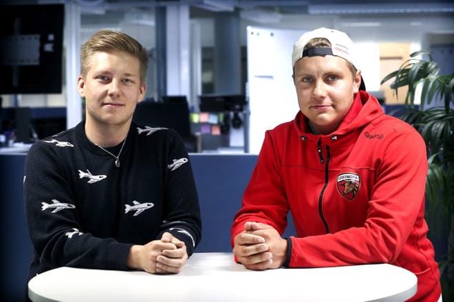 Juho Hakomäen päätös kirjoittaa kolmivuotinen jatkosopimus Koskenkorvan Urheilijoiden kanssa oli helppo. – Saa keskittyä treenaamiseen ja pelaamiseen. Kuva: Jouko Hänninen
