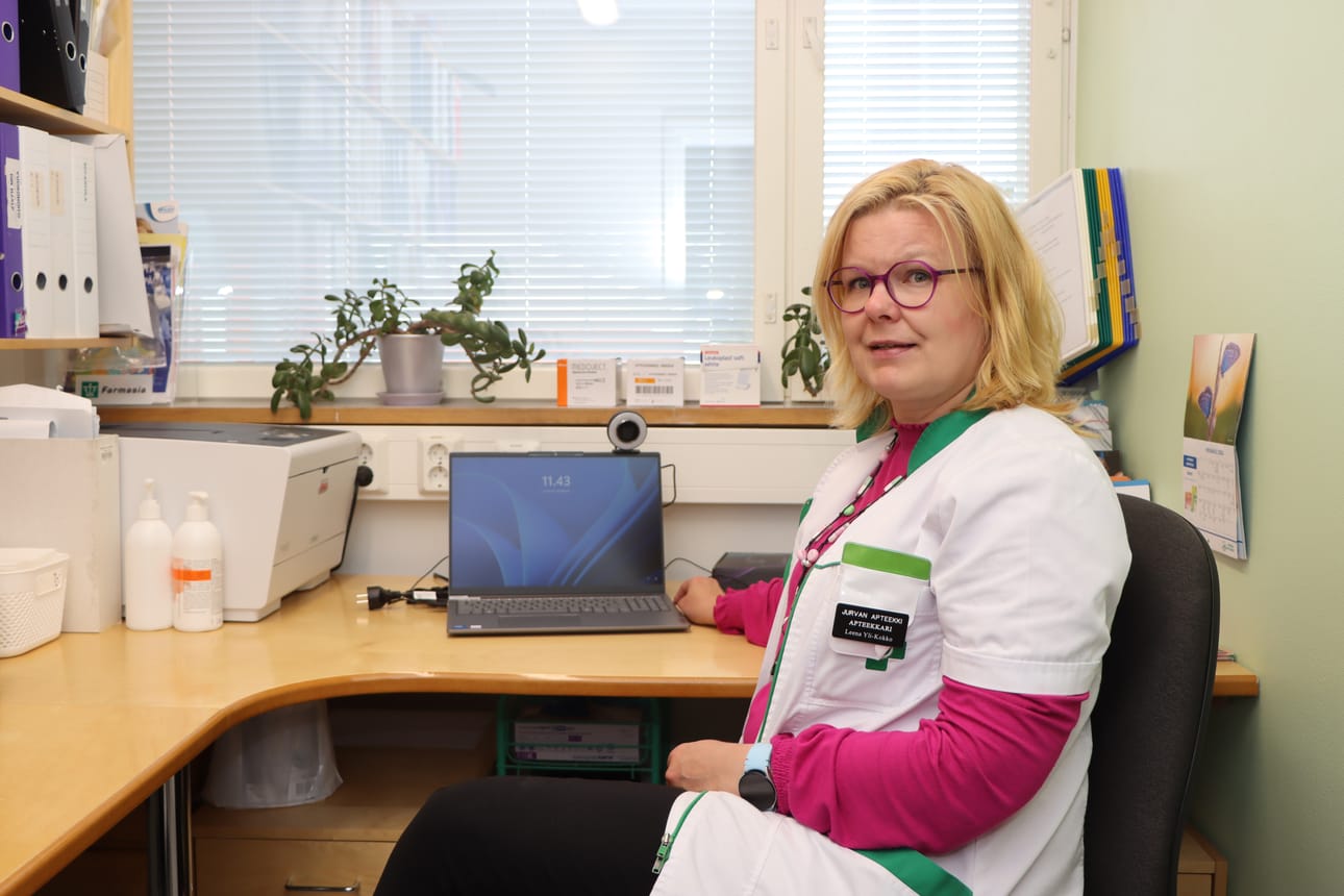 Apteekkari Leena Yli-Kokko sanoo tietoturvan olevan oleellinen asia etälääkäripalvelussa.