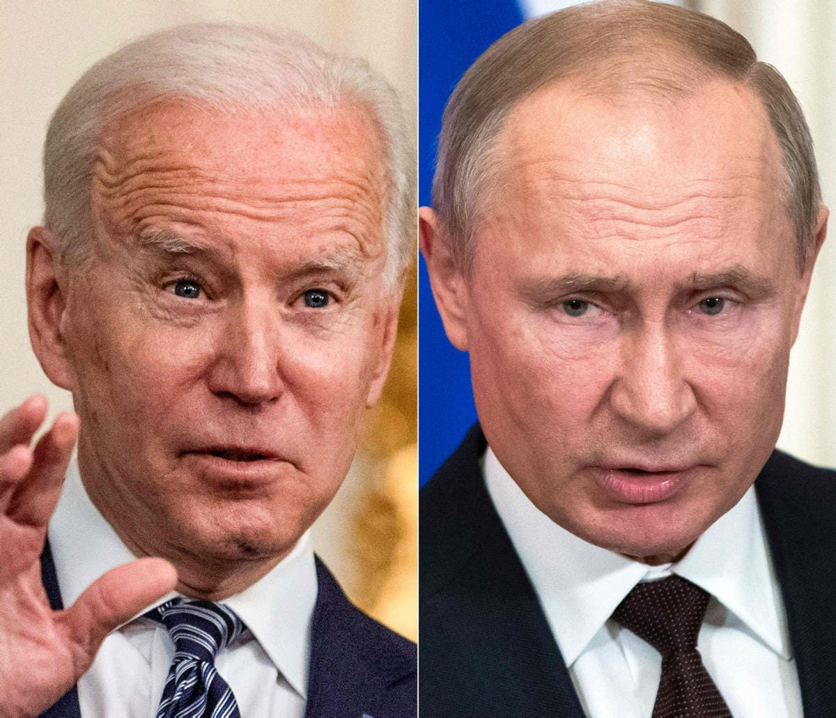 Bidenin ja Putinin keskustelujen keskipisteenä on Ukrainan tilanne. LEHTIKUVA/AFP