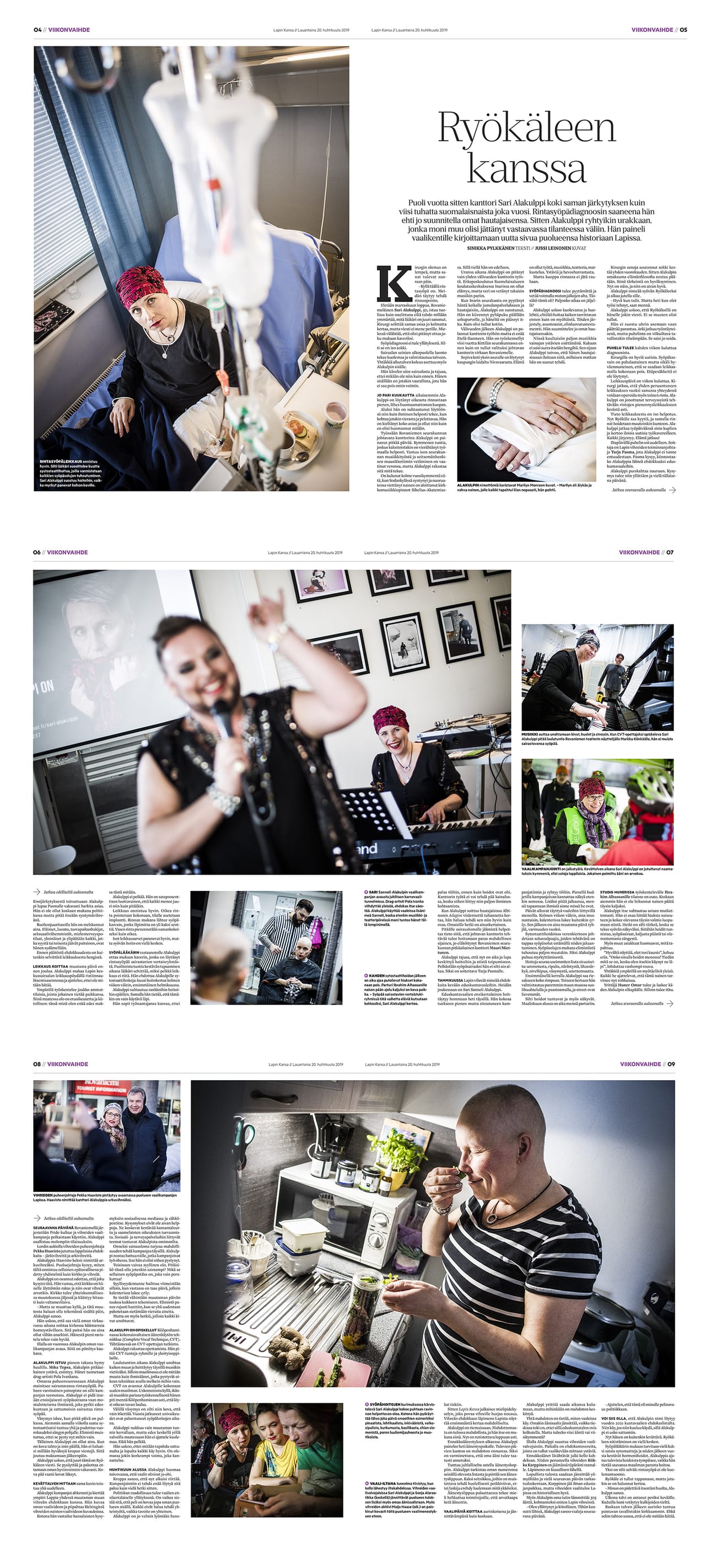 "Ei mitään hätää" -reportaasin sisäsivujen aukeamat palkittiin pronssilla Best of News Design Scandinavia -kilpailun feature-sarjassa.