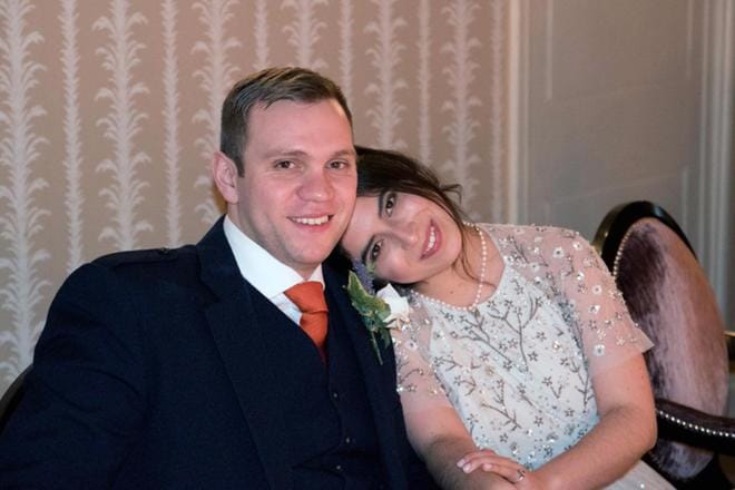 Matthew Hedges ja hänen vaimonsa Daniela Tejada päiväämättömässä kuvassa, jonka Tejada antoi viranomaisten käyttöön. KUVA: EPA