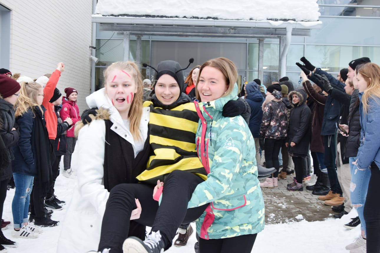 Pörriäinenkin pääsi kavereiden kyytiin. Kuva Juha Honkala