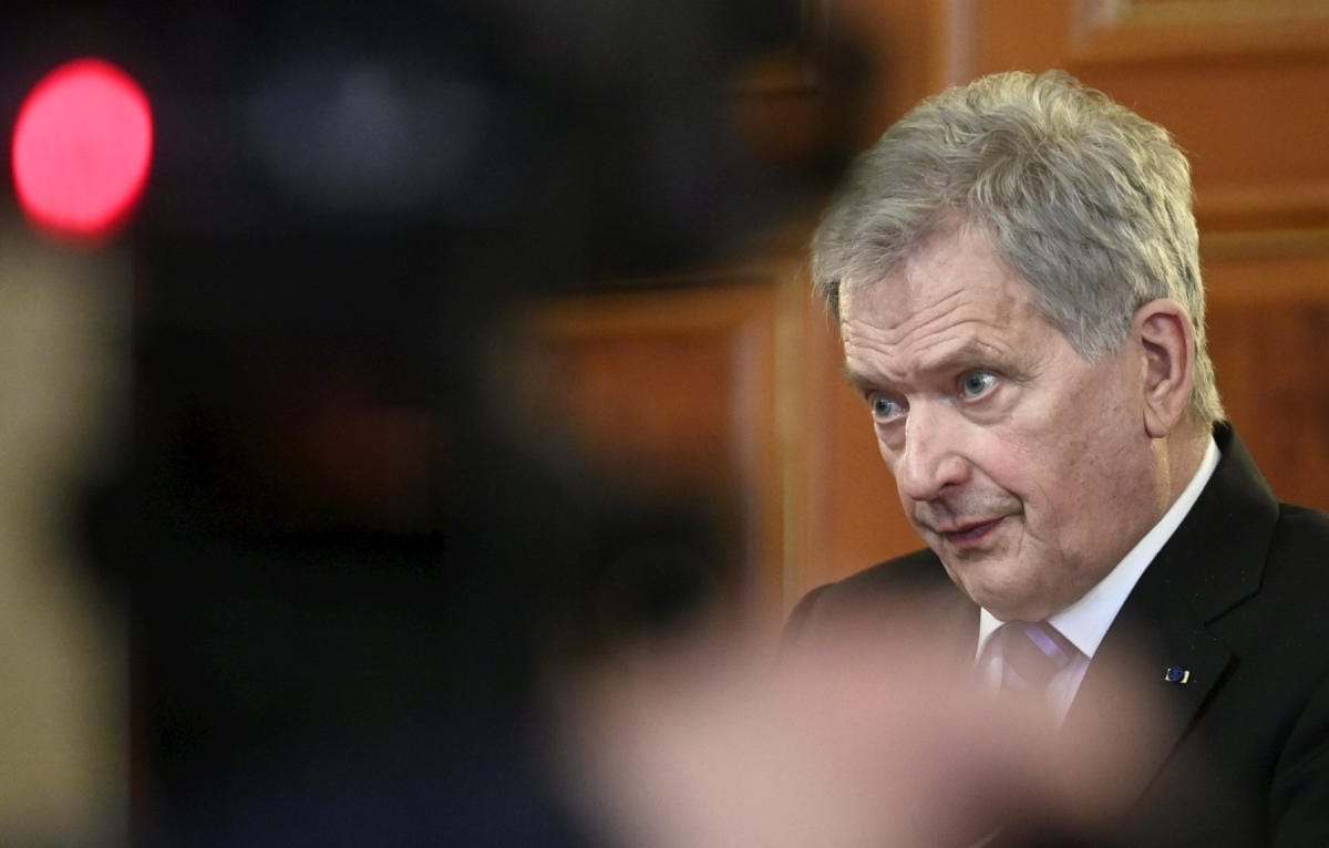 Presidentti Niinistö puhui Ukrainan presidentin kanssa puhelimessa perjantaina. LEHTIKUVA / VESA MOILANEN