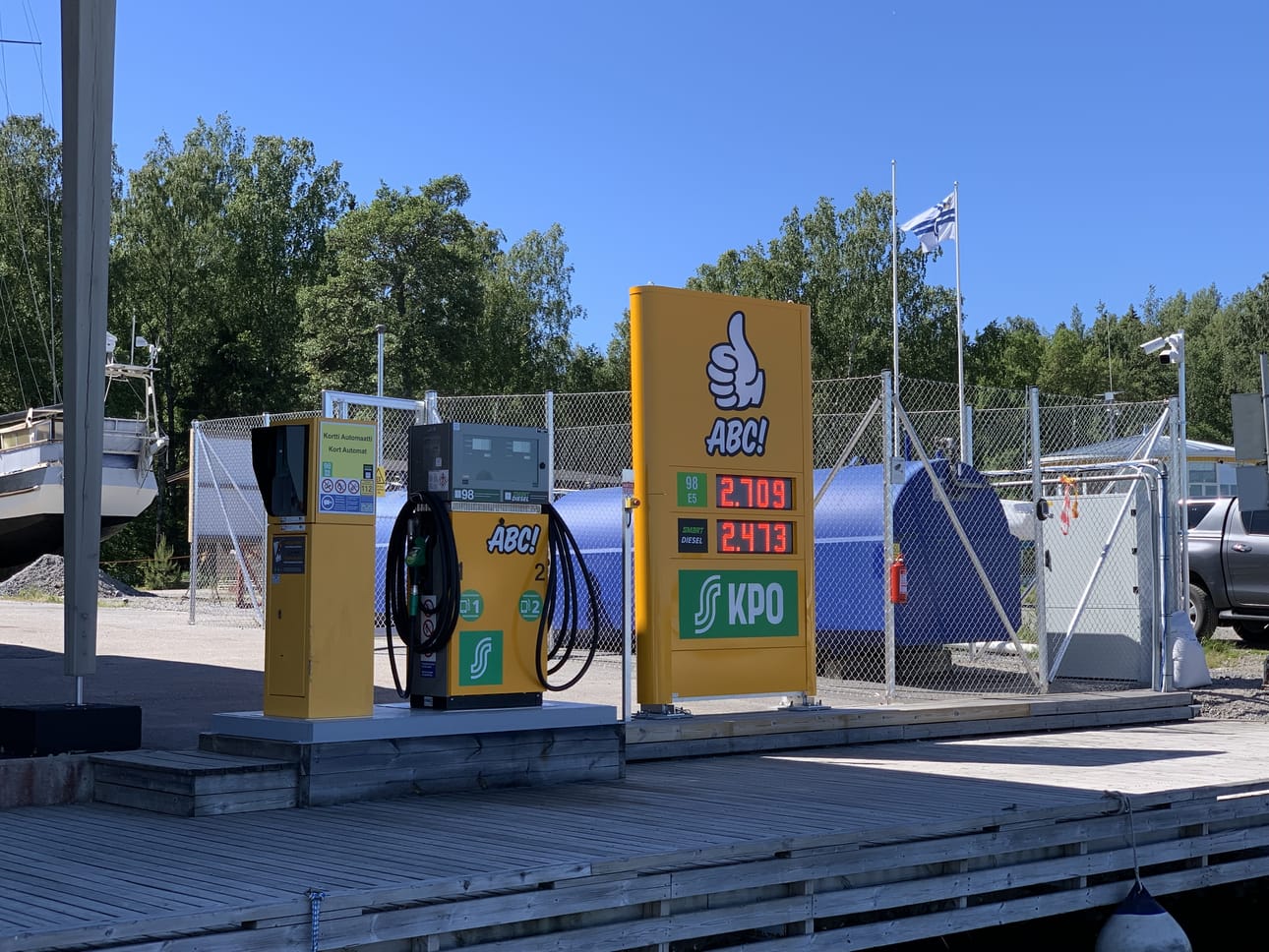 Vaasan Vaskiluotoon avattiin uusi venetankkauspiste.