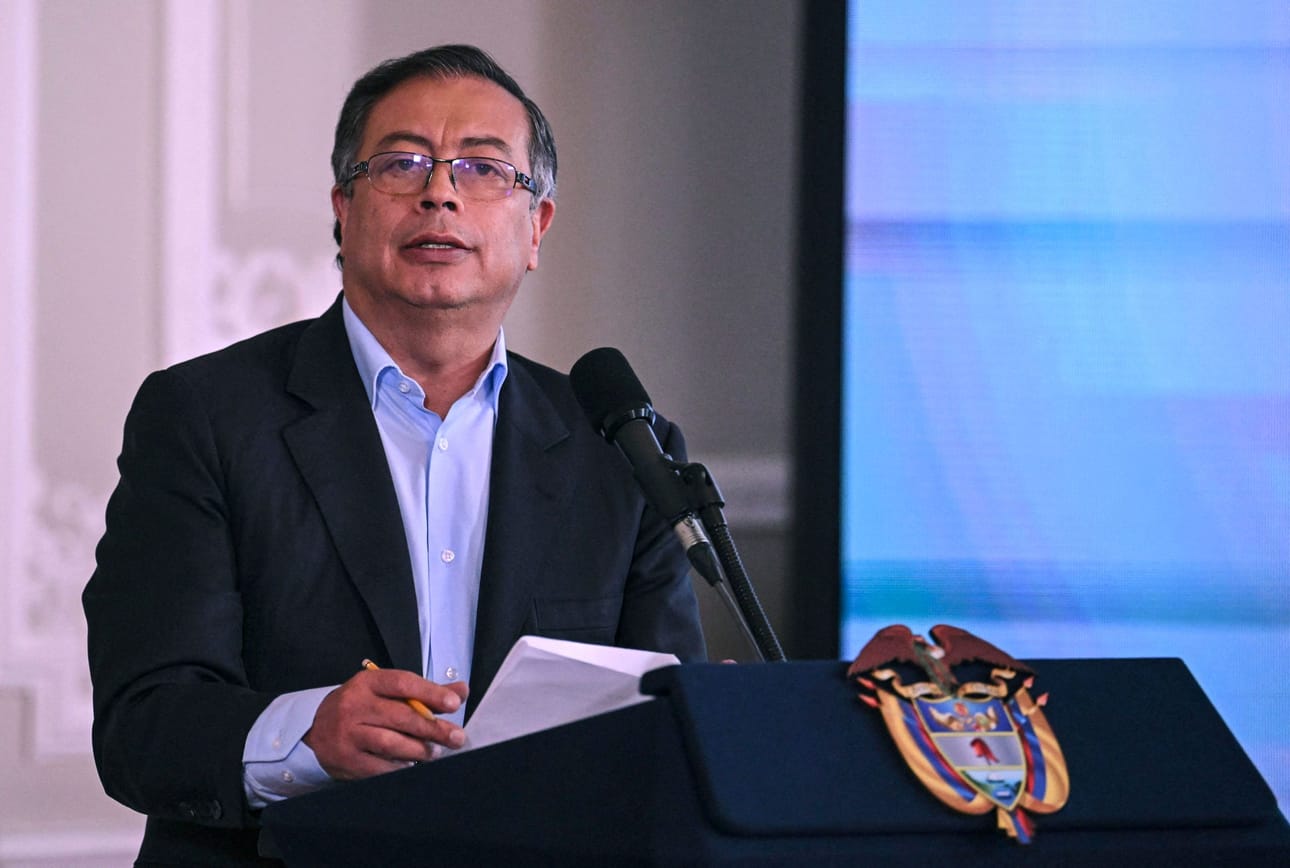 Kolumbian presidentti Gustavo Petro. LEHTIKUVA/AFP