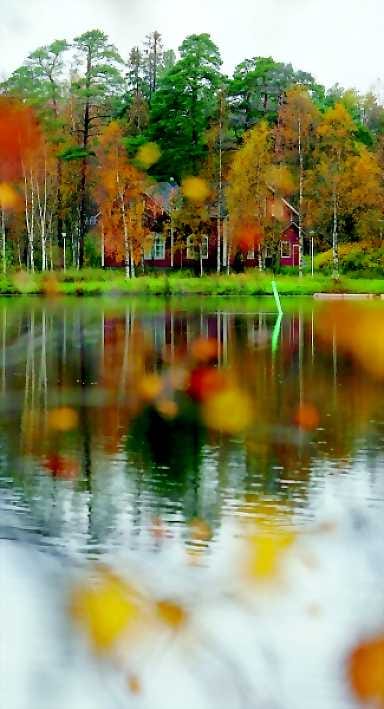 Onnelan ranta. Typen entisen kerhotalon idylliin Laanilaan suunnitellaan venesatamaa.