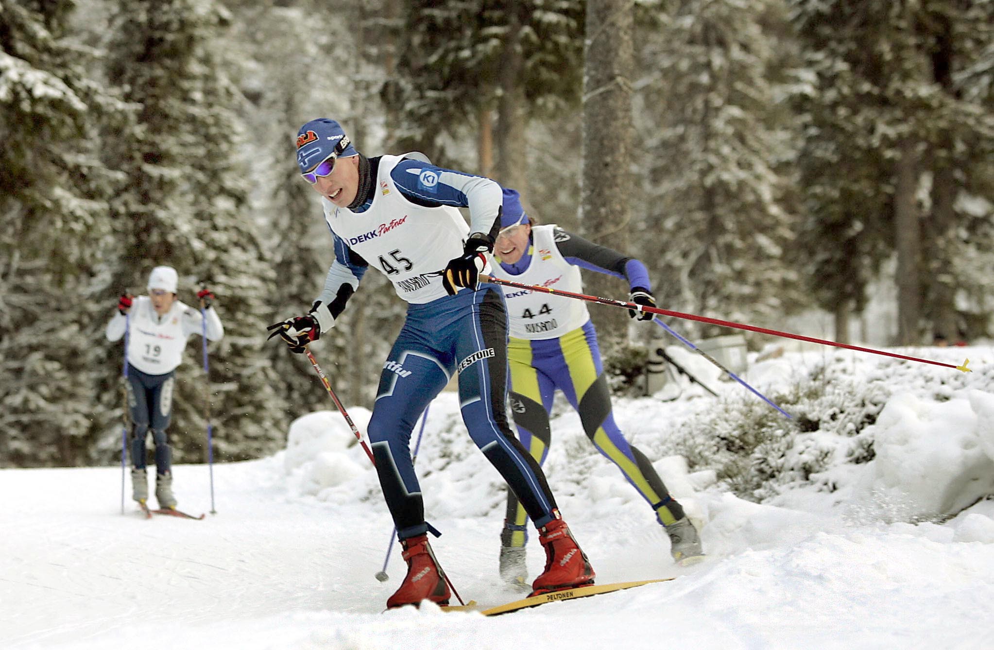 Teemu Kattilakoski Rukan maailmancupissa vuonna 2005. Kattilakoski tunnettiin erityisesti vapaan hiihtotavan taitajana. 