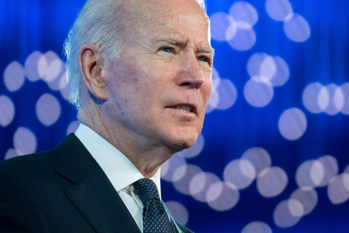 Yhdysvaltain presidentti Joe Biden keskustelee tänään Ukrainasta eurooppalaisten liittolaisten kanssa. LEHTIKUVA/AFP