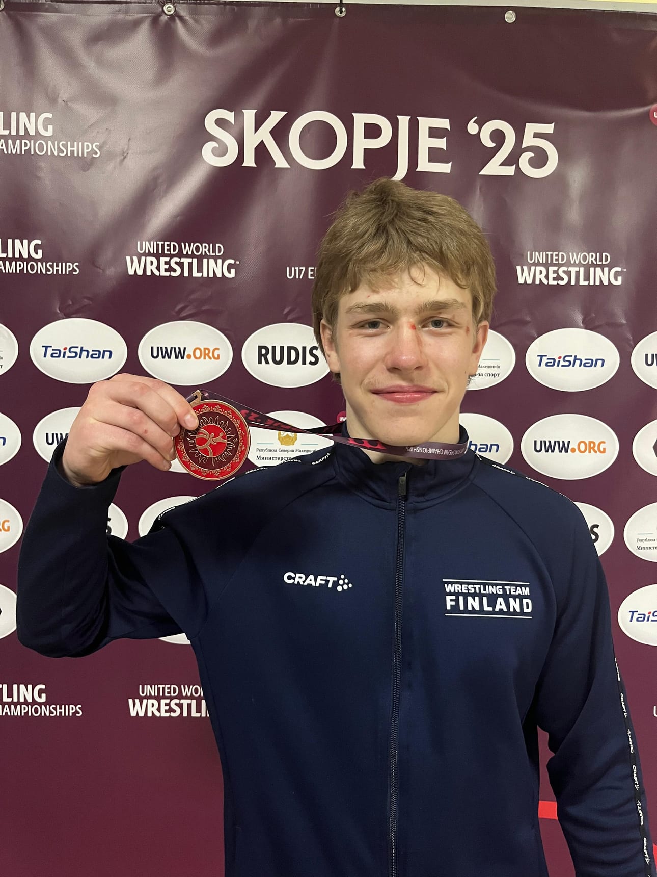 Matias Onnenlehto oli tyytyväinen kisaurakkaansa.