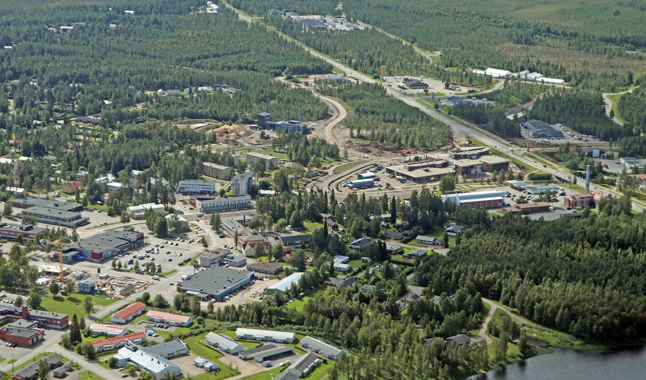 Näkymää Kurenalle yläilmoista.