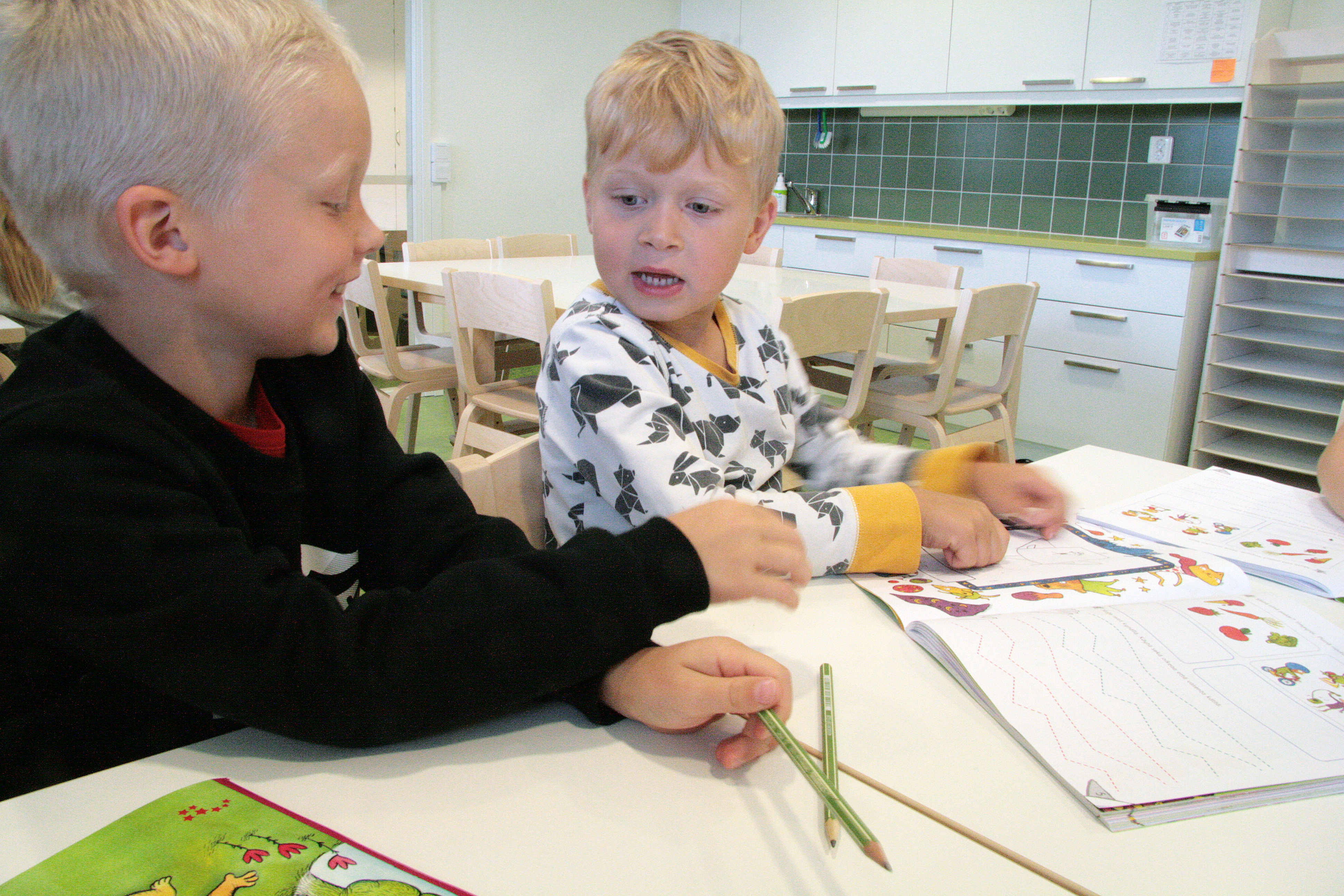 Jeremias Koponen ja Martin Hämäläinen vaihtoivat värejä keskenään.