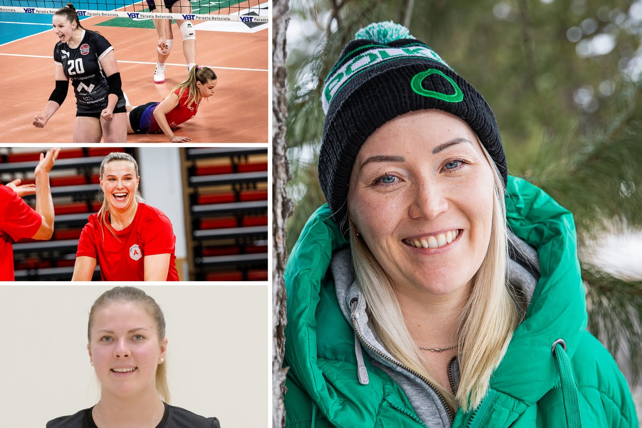 Sanna Häkkinen palaa liberon tontille Pölkky Kuusamon Mestaruusliiga-joukkueeseen. Uusia vahvistuksia kuusamolaisjoukkueessa ovat Nea Luntamo (vas.ylh.), Roosa Rautio (vas. kesk.) sekä Venla Pirinen (vas.alh.)