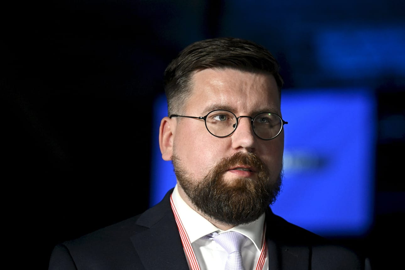 Sebastian Tynkkynen on kansanedustaja ja perussuomalaisten kolmas varapuheenjohtaja. LEHTIKUVA / Jussi Nukari