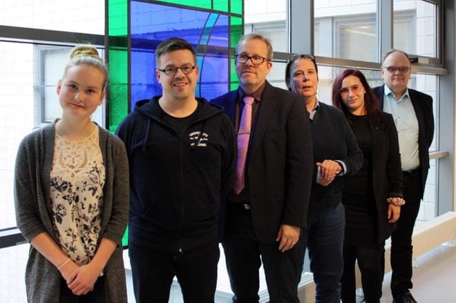 Ideakökän tuomaristo, vasemmalta alkaen Mette-Mirella Foudila, Teppo Ylitalo, Antti Saartenoja, Aino-Maija Siren, Kati Pasto ja Juha Alarinta, odottaa kilpailun tuovan uudenlaista, iloista asennetta aluekehittämiseen.
