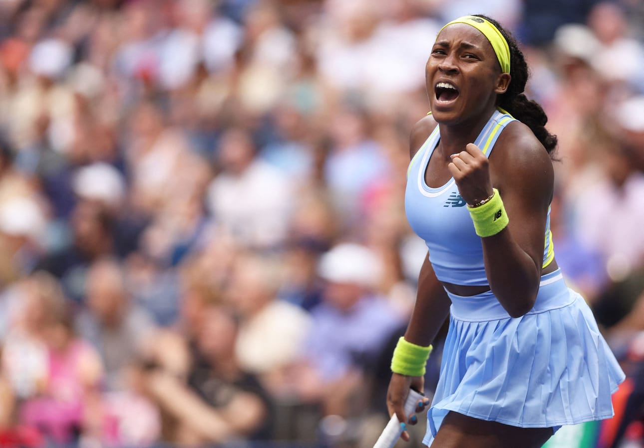 Coco Gauffin osalta Yhdysvaltain avoin tennisturnaus päättyi sunnuntaina. LEHTIKUVA/AFP