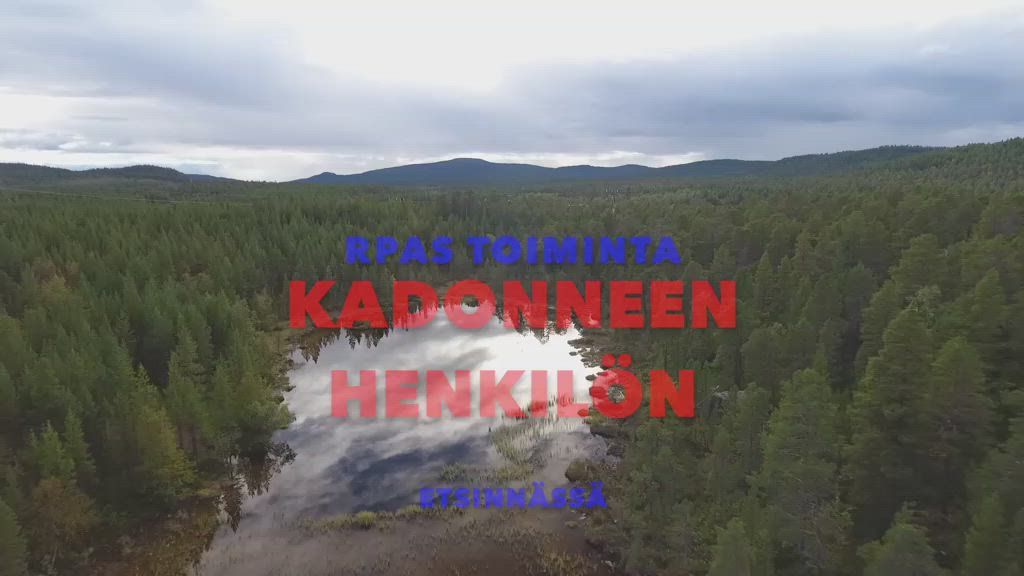 Drone auttaa kadonneen etsinnässä