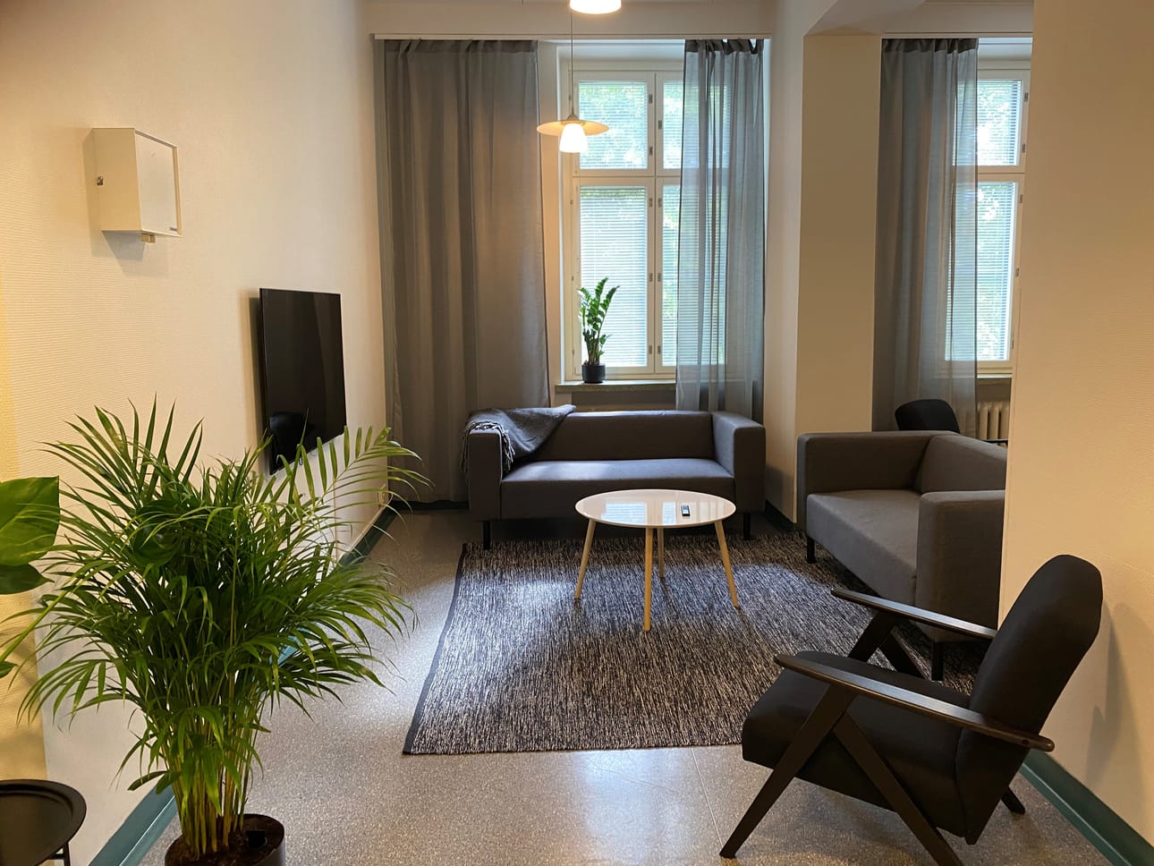 Hostellin tilat ovat aiemmin olleet hoitokäytössä.