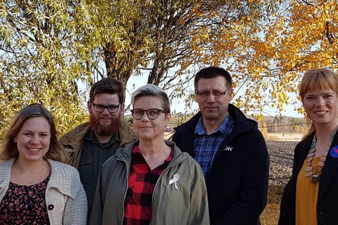 Aino Akinyemi, Roy Pietilä, Lisen Sundqvist, Kauko Niemi ja Anneli Lehto.